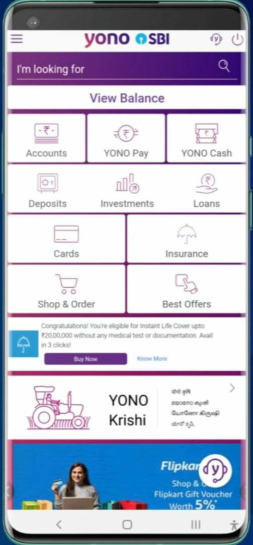 YONO SBI App Registration