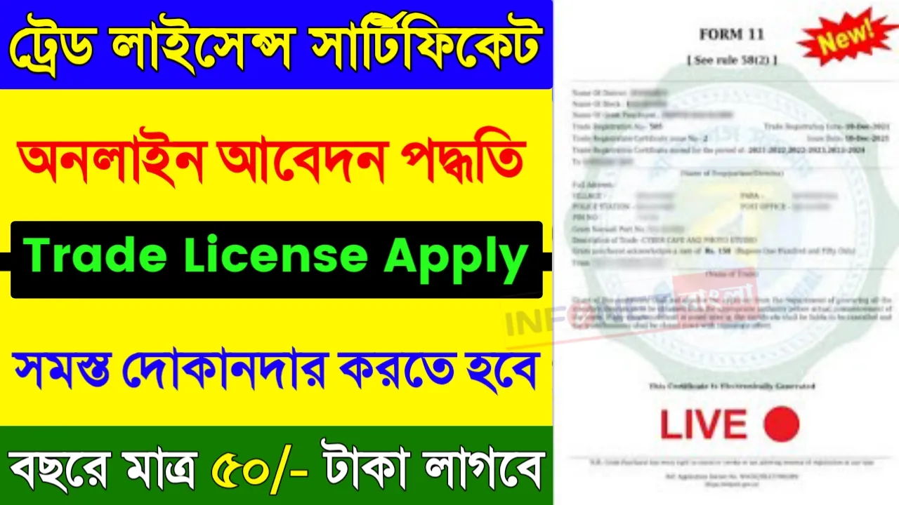 Trade License Apply Online West Bengal