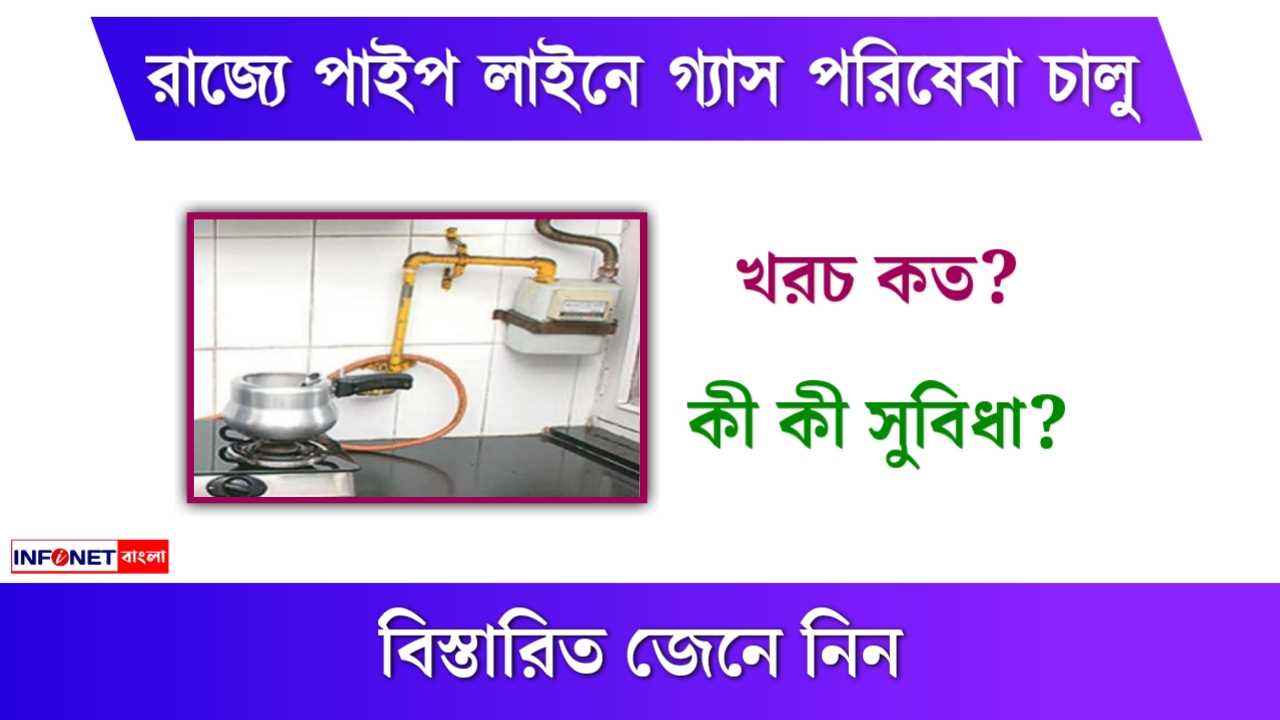 pnp gas service started in west bengal (রাজ্যে শুরু হল পাইপলাইনে গ্যাস প্রেরণ পরিষেবা)