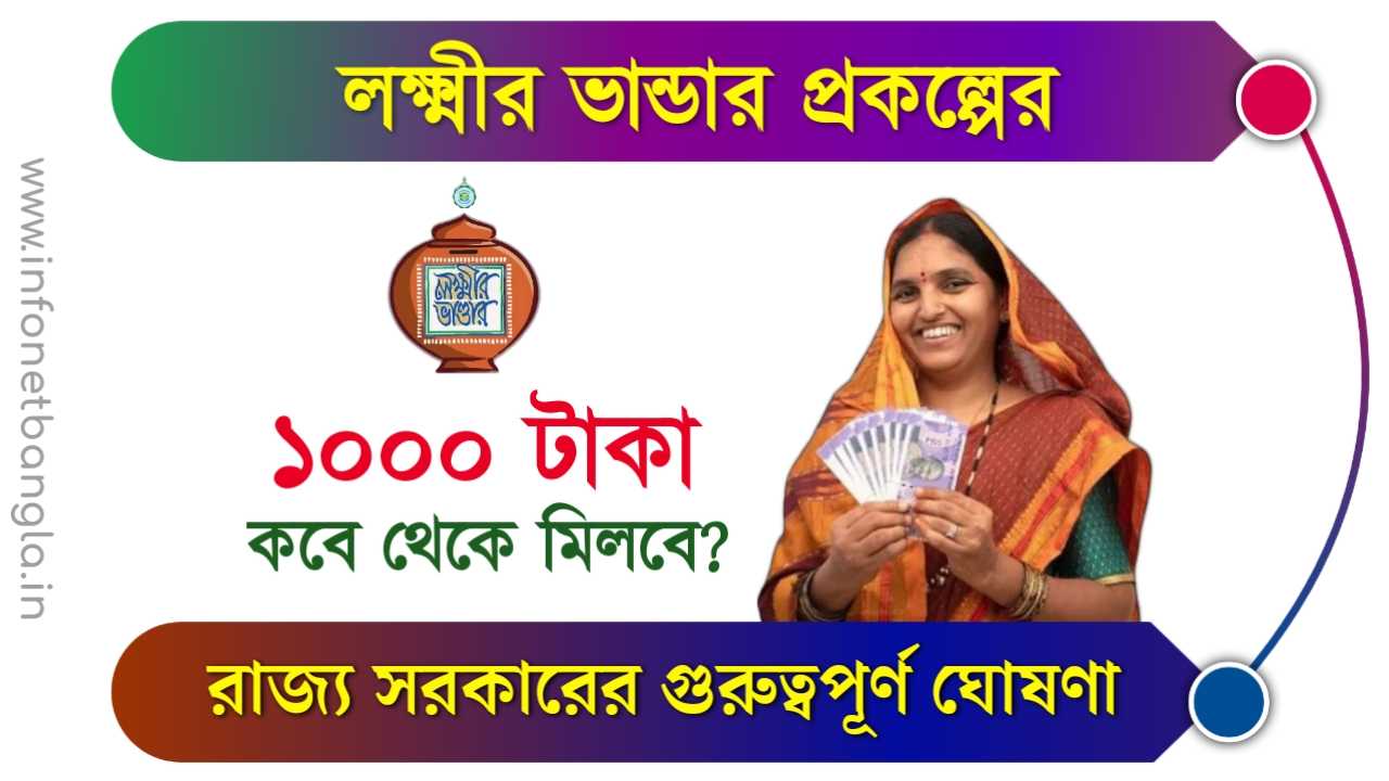 Lakshmir Bhandar Scheme Apply - কবে থেকে লক্ষ্মীর ভান্ডারে মিলবে ১০০০ টাকা